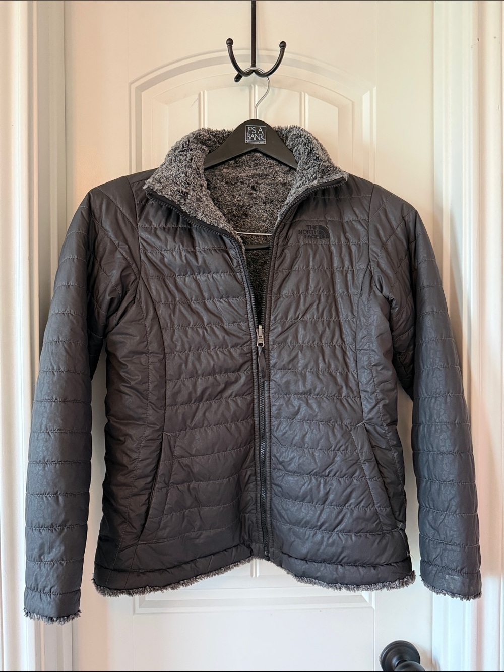 The North Face Quilted Fleece-Lined Jacket - Gray